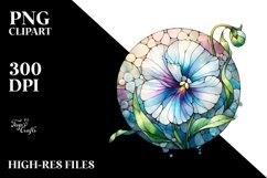 Stained Sweet Pea | Sublimation | Clipart Product Image 3