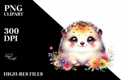 Colorful Watercolor Baby Lemming Product Image 3
