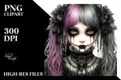 Gothic Girl, High-Res PNG Product Image 1