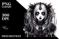 Gothic Girl, High-Res PNG Product Image 2