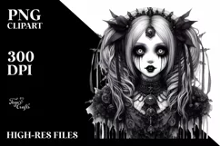 Gothic Girl, High-Res PNG Product Image 3
