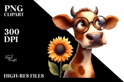Funny Watercolor Clipart: Sublimation Clipart Product Image 1