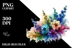 Wooden Stained Delphinium PNG Product Image 3