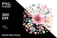 Simple Cute Boho Flower PNG Product Image 2