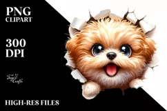 Funny Enthusiastic Bichpoo with Popping Eyes | Sublimation | Product Image 3