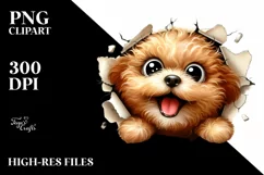 Funny Enthusiastic Bichpoo with Popping Eyes | Sublimation | Product Image 3