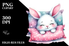 Cute Baby Bunny Sleeping Pillow Product Image 1