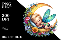 Vibrant Whimsical Cute Baby Dragonfly PNG Product Image 2