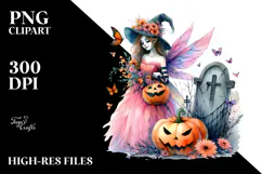 Vibrant Fairy Halloween | Sublimation | Clipart Product Image 2