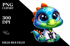 Cute Goofy Dinosaur Karate Product Image 2