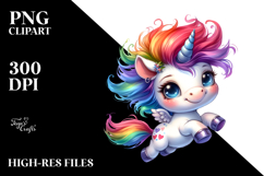 Funny Baby Unicorn, Sublimation PNG Product Image 2
