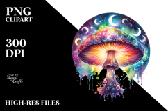 Magical Celestial Mushroom PNG Product Image 2