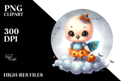 Cute Halloween Peacock PNG Product Image 2