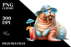 Beachy Baby Walrus, Transparent PNG Product Image 2