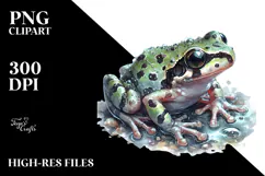 Frog with Big Eyes, Transparent PNG Product Image 2