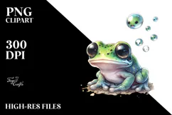 Frog with Big Eyes, Transparent PNG Product Image 2
