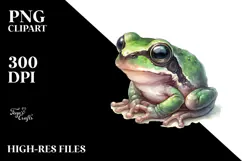 Frog with Big Eyes, Transparent PNG Product Image 2