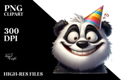 Silly Cartoon Panda PNG Product Image 2