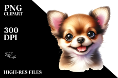 Baby Chihuahua Watercolor Cute PNG Product Image 2