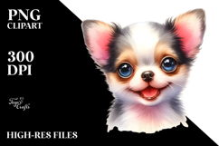 Baby Chihuahua Watercolor Cute PNG Product Image 2