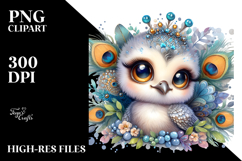 Cute Baby Peacock PNG Product Image 2