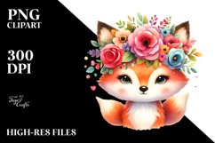 Cartoon-Style Fox Sailor Crown | Clipart Product Image 2