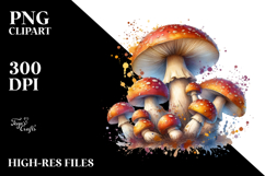 Celestial Mushroom Watercolor Splash Product Image 2