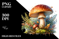 Celestial Mushroom Watercolor Splash Product Image 2