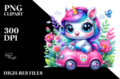 Vibrant Baby Unicorn PNG Product Image 2