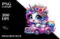 Vibrant Baby Unicorn PNG Product Image 2