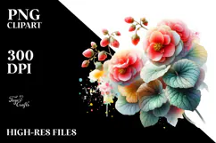Begonia Made of PNG Product Image 2