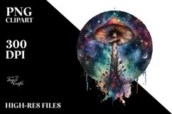 Celestial Mushroom Watercolor Splash Product Image 1