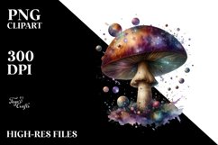 Celestial Mushroom Watercolor Splash Product Image 3