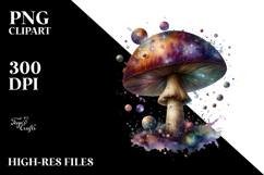 Celestial Mushroom Watercolor Splash Product Image 2