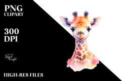 Vibrant Baby Giraffe PNG Product Image 2