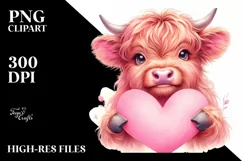 Cute Highland Cow Spring Love Flowers |T-shirt, Mug, Tumbler Product Image 7