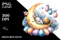 Easter Bunny Clipart |T-shirt, Mug PNG Product Image 7