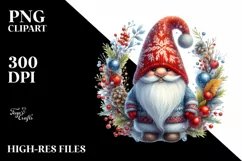 Vibrant Winter Gnome, High-Res PNG Product Image 1