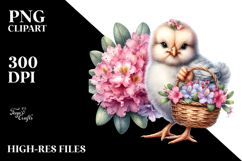 Whimsical Baby Chicken | Flower Basket Product Image 2