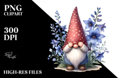 Cute Gnome Lobelia PNG Product Image 2