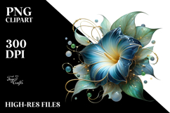 Abstract Glossy Morning Glory, Transparent PNG Product Image 2