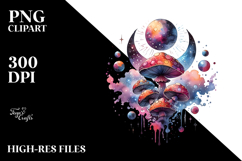 Magical Mushroom Tarot, Sublimation PNG Product Image 2