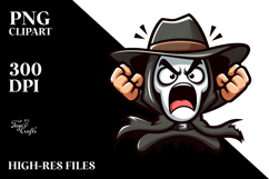 Cartoon Reaper with Hat, Transparent PNG Product Image 2