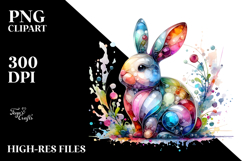 Colorful Bunny, Transparent PNG Product Image 2