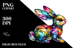 Colorful Bunny, Transparent PNG Product Image 2