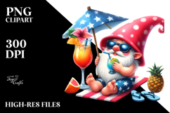 Whimsical Gnome Drinking Cocktail PNG Product Image 2