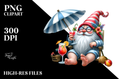 Whimsical Gnome Cocktail Beachwear PNG Product Image 2