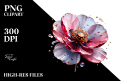 Glossy Poppy Splash PNG Product Image 2