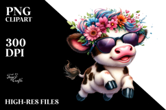 Happy Baby Cow Jumper PNG Product Image 2