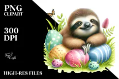Sluggish Baby Sloth, Transparent PNG Product Image 2